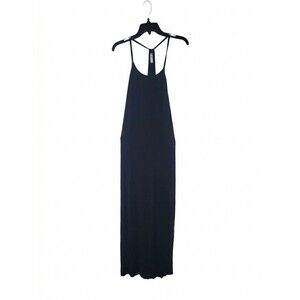 Fabletics Black Strappy-Back Maxi Dress